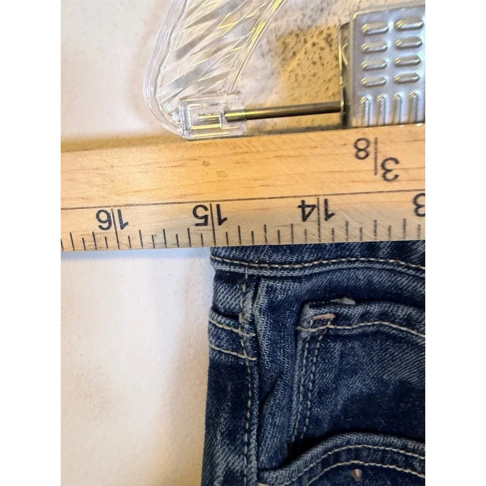 Old Navy Girls Flare Jeans Crystal Stud Embellished Blue Size 18